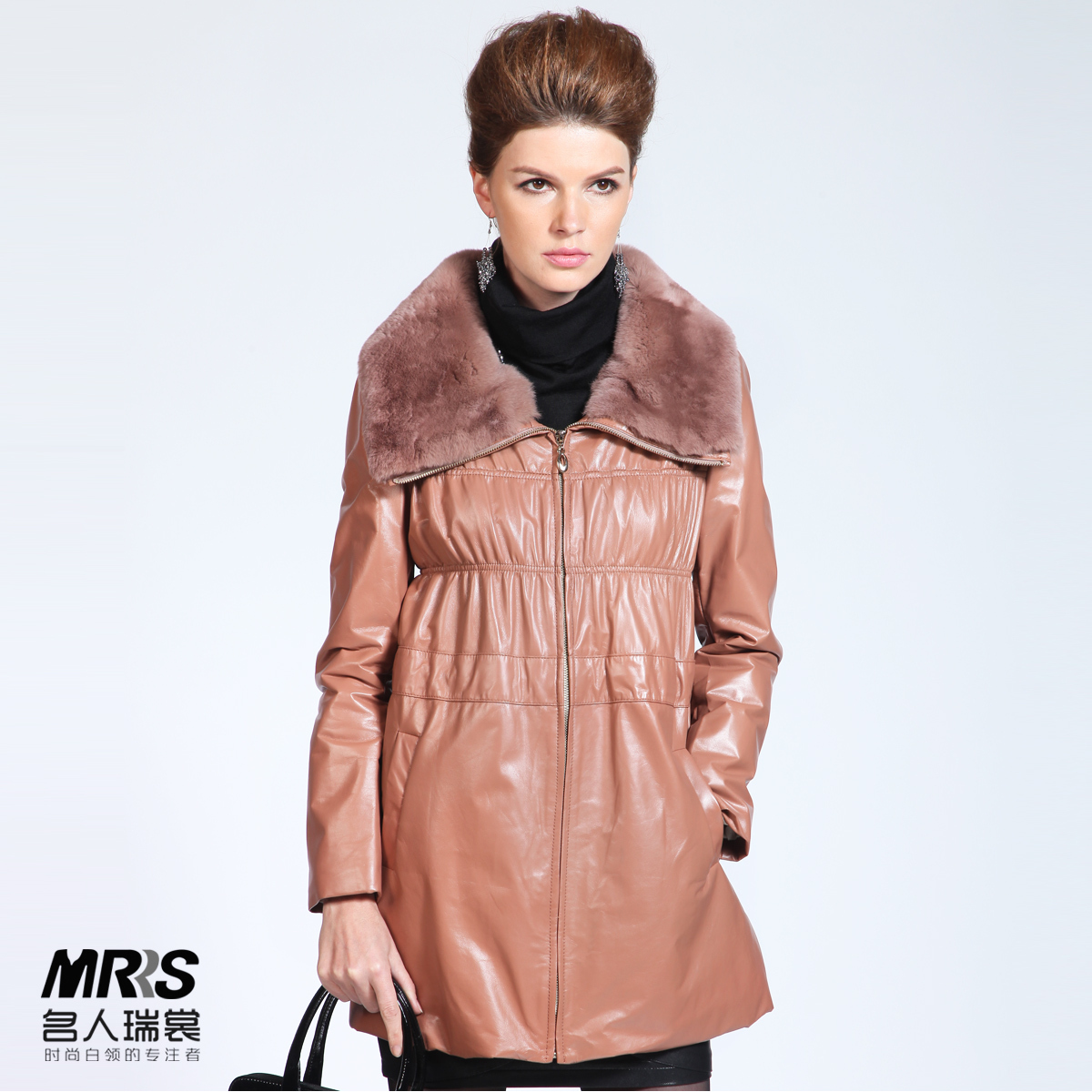 Free Shipping Mrrs winter women's rex rabbit hair fur sheepskin 2318