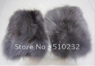 Free Shipping! Must-have for winter, raccoon dog fur leg warmers for ladies