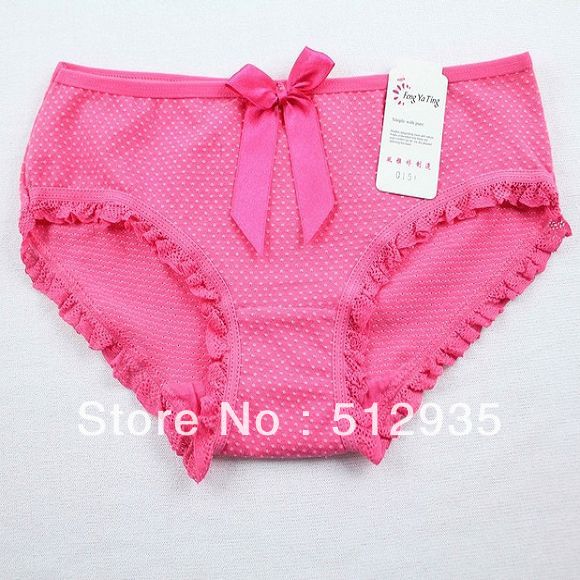 Free Shipping N1058 Bowknot Ladies Briefs ,Beautiful Lace Fashion Women Panties