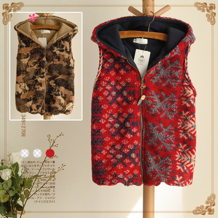 Free shipping National trend massifs velvet flower hair bulb hooded vest vest 8878