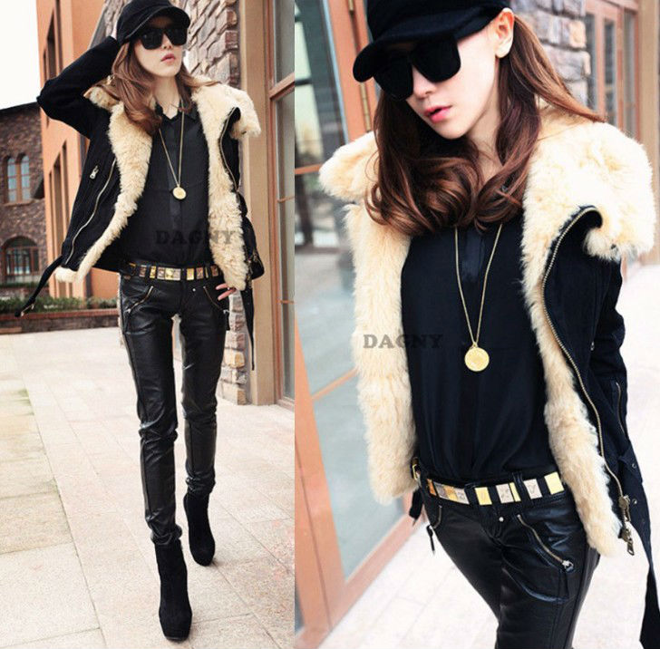 Free shipping! New arrival 2012 Ladies fur Collar coat  winter  women Warm Coat Jacket  Overcoat  outerwear 6026