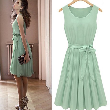 Free Shipping New Arrival 2013 Women Elegant Sleeveless Slim Belt Long Mid-calf Korean Pleated Chiffon Dresses JB121184