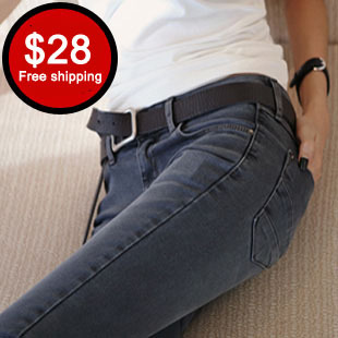 Free shipping New arrival Grey tight skinny women jeans female slim elastic boots trousers jeans