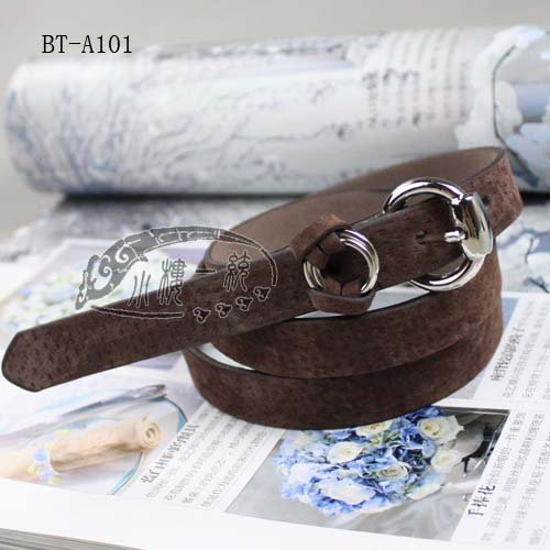 Free shipping new arrival High-quality Women Skinny leather Belt with Pin Buckle Many Colors fashion ladies belts rA101r