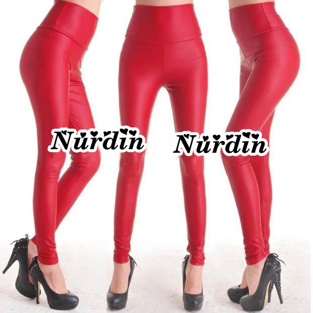 Free Shipping New Arrival Women leggings, PU Leather tights pants Wholesale