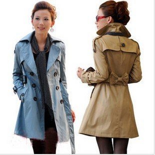 free shipping New Arrival Women's double-breasted trench coat / women's fashion windbreak winter coat