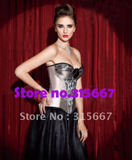 free shipping new arrival1set flower corset+g-string wholesale Best quality corset,shaper,lingerie,bustier