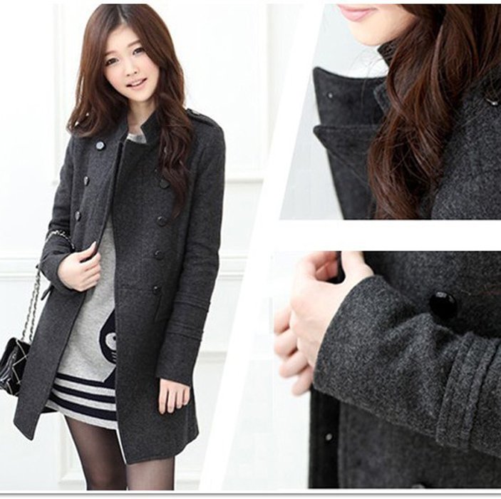 Free shipping,new arrivel,fashion trench,women's coat.spring and autumn outwear,woolen outerwear