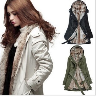 Free shipping,new arrivel,fashion women's trench,hot-selling rabbit hair overcoat, women's wool liner trench