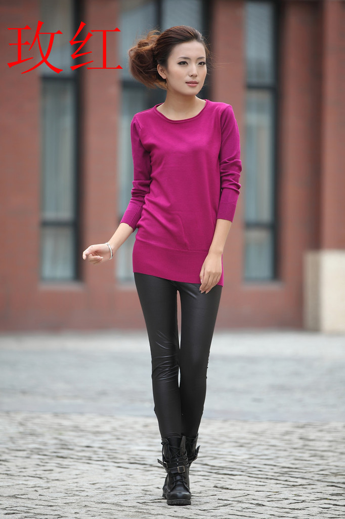 Free shipping new autumn winter Bottoming sweater, lady's low-neck knitwear many color choose