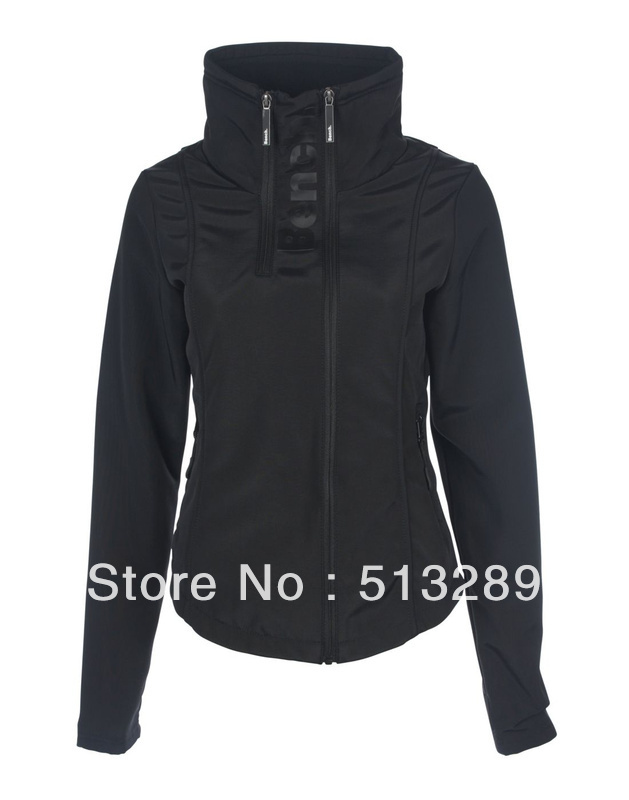 Free shipping!  New Black Bench Jacket Women's  Bench BBQ Lady Warm Winter Jacket Double Zippers with letters Size S M L XL