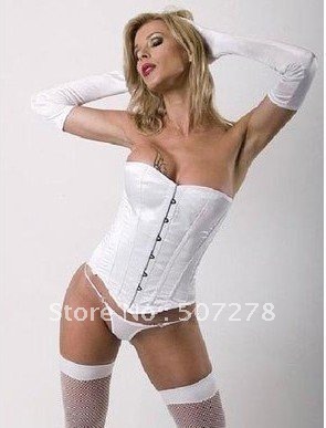 Free shipping!! New body lift shaper black steel eye hooked corset & G-string sexy lingerie wholesale retail 8166