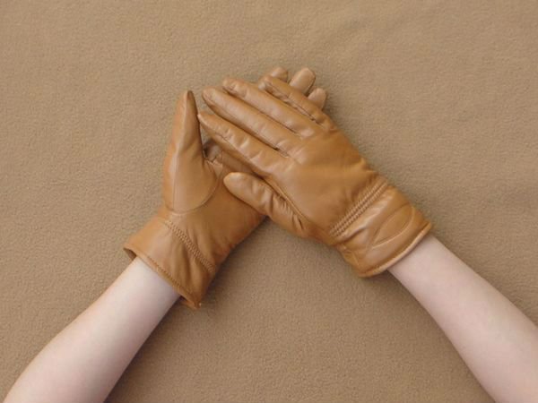 Free Shipping New Brand High Quality Warm Soft Lined Ladies Genuine Leather Gloves For Winter w0050