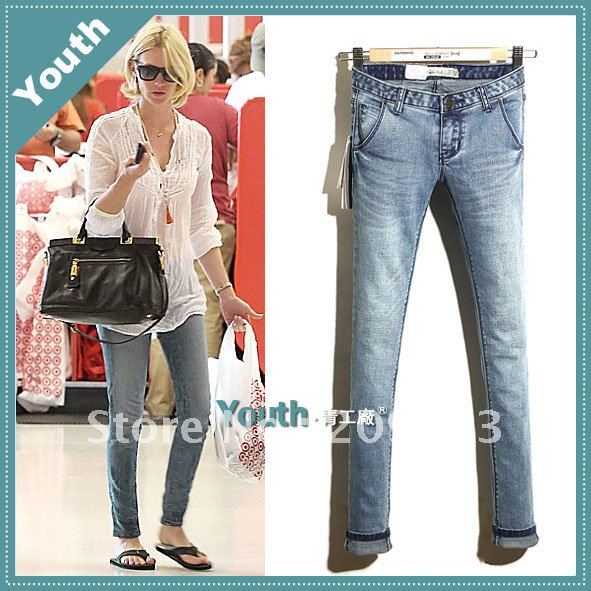 free shipping new design lady low waist pencil trousers/lady pants/slim jeans/lady jeans Pants 1111