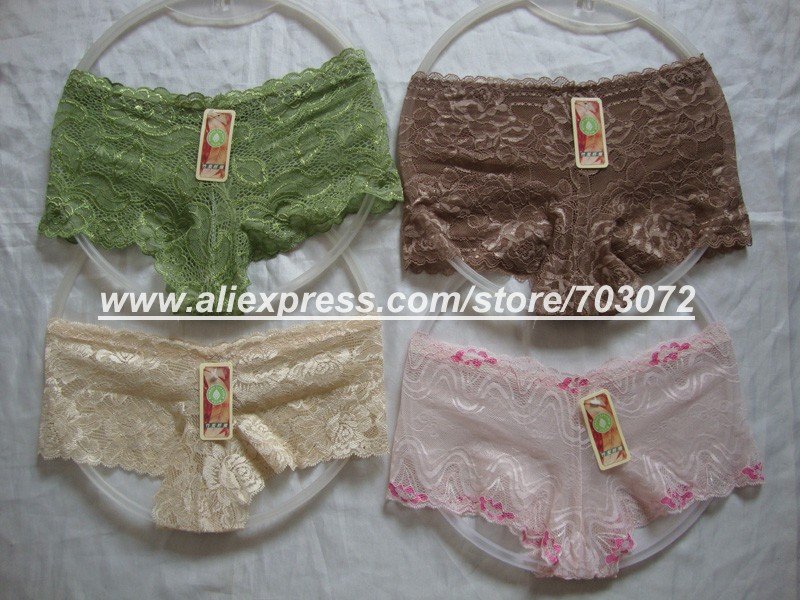 Free shipping,new designs,latest fashion lace brief,stock lady's panties sexy underwear lace boxer