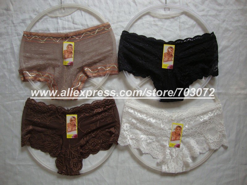 Free shipping,new designs,latest fashion lace brief,stock lady's panties sexy underwear lace boxer