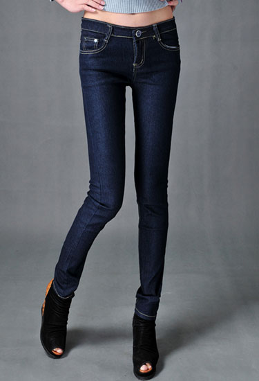 Free Shipping New Fashion Best Selling Women Jeans 2012 elastic slim pencil pants female jeans l8008