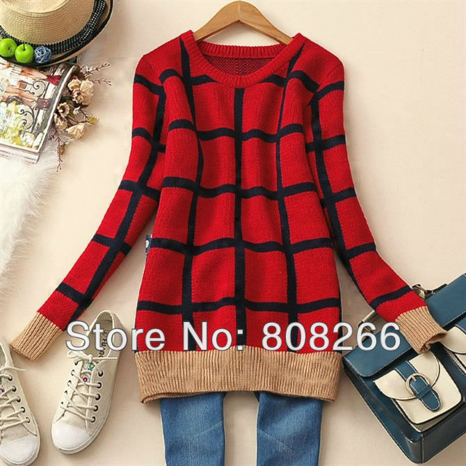 free shipping new fashion high quality long pullover sweaters for women 3 colors