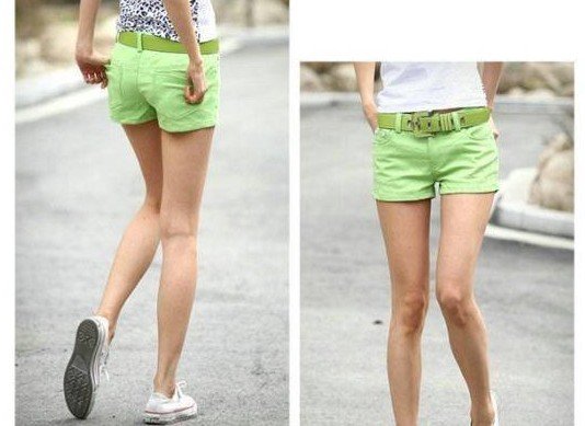 Free  Shipping New fashion trendy Women candy color jeans slim fit stylish shorts casual women jeans shorts