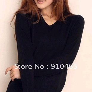 Free Shipping New Fashion Womens Long Sleeve Sweater Cashmere Imitation Colors Pullover Wholesale 1Pcs/Lot Hot sale