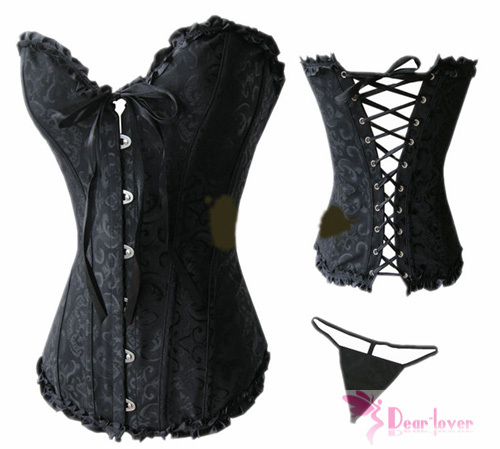 Free Shipping !New Hot Sale Bustier dress/Victorian corset,Corset+G-String,Wholesale.