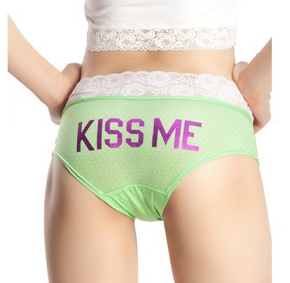 Free shipping New kiss me Super soft ice silk lady triangle briefs/ pants/underwear(8 colors)