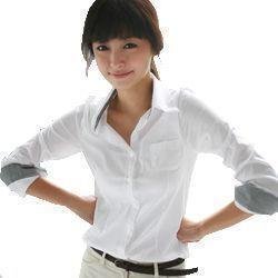 free shipping    new korea fashion women's  shirt /OL dresses cotton top blouse  white color         js910