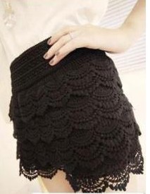 Free shipping / new large Korean high waist lace shorts skirt Lace Leggings female