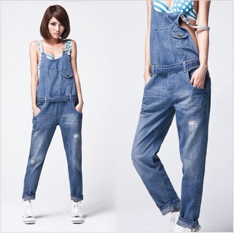 Free shipping new piece denim pants, denim overalls, coveralls-G138