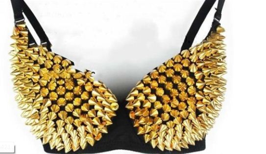 Free Shipping New Sexy Beach Dance Rivet Cosplay Costume bra underwear