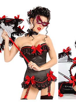 Free shipping!! New Sexy Classical black and red lace up corset