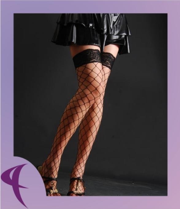 Free shipping!!New Sexy Erotic Black Fence Net Thigh High Stockings 8404-G