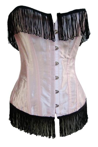 Free shipping!! New Sexy Pink-Black Teardrop Corset