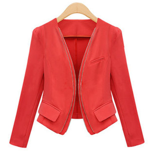 Free shipping new spring and autumn ladies fashion slim and elegant temperament blazer wholesale and retail