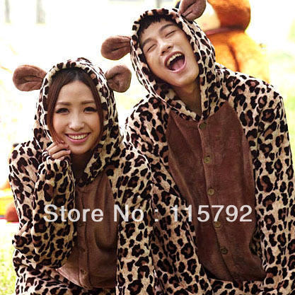 Free shipping new style couples pajamas lovers sleepwear adult all in one pajamas