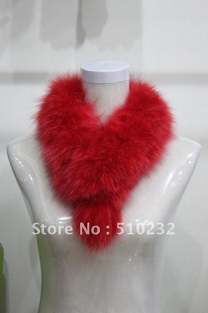 Free Shipping New style genuine fox fur collar, more colors available, cheapest and best