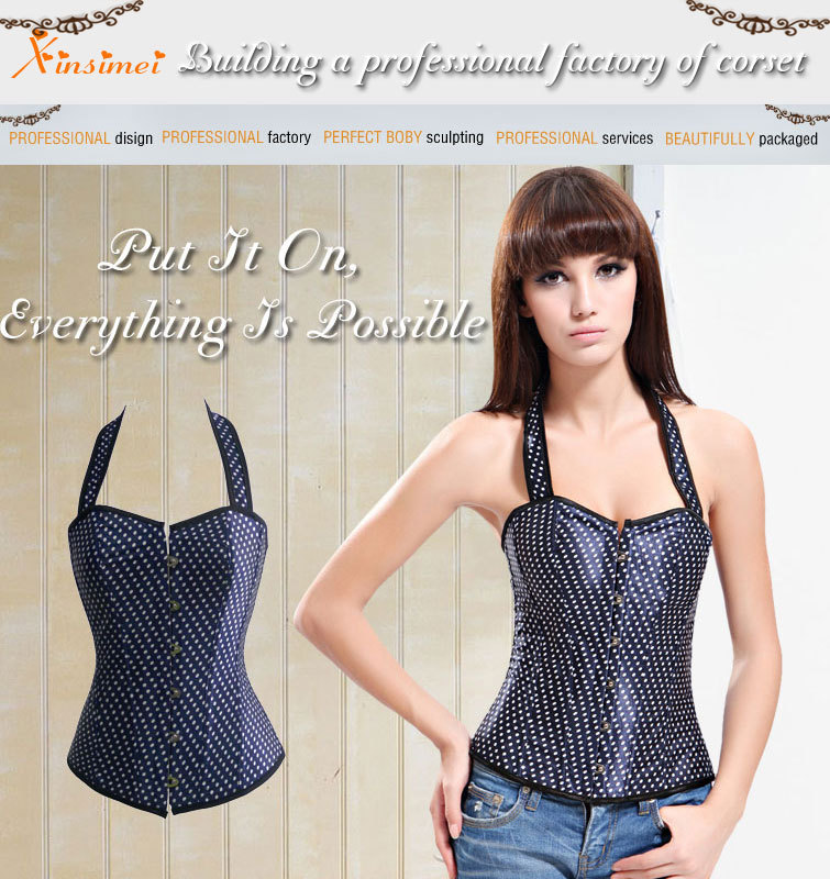 Free Shipping New Style Halter  Corset  Top Bust For Ladies