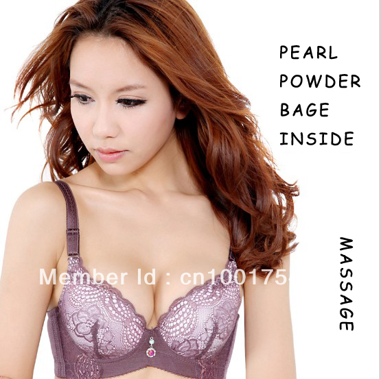 Free shipping new style women bra pearl powder inside sexy floral lady's lingerie underwear 6012