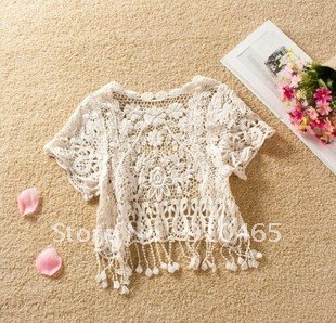 Free Shipping New Style Women shrug Gorgeous Crochet Hollow Knit Shawl Vest Sweater  Hot sale