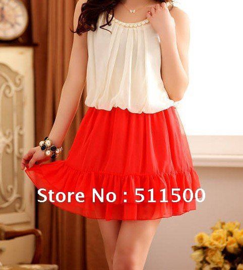 Free shipping New sweet lady dress pearl necklace  with a reasonable elasticity lotus leaf hem gallus 2012 dress 1426HM sdsj