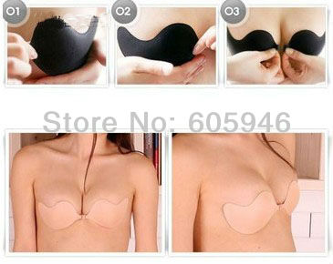 Free shipping New v bra silica gel invisible bras paste | | dress gathered underwear milk stick bride necessary V