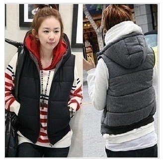 Free Shipping / new wild thicken cotton with CAP in autumn and winter vest waistcoat 1885 / Free Size/ 2 colors