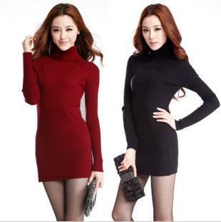 Free shipping new winter sweater,turtleneck long fit springy knitwear