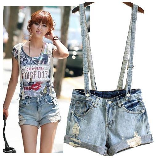 Free shipping new women denim overalls, suspenders jeans yardsI0013