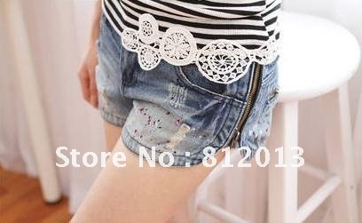 free shipping     New women's clothing cultivate one's morality jeans zipper buttons