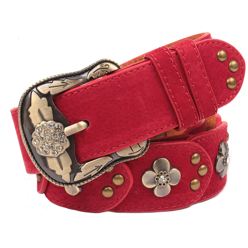 Free shipping new women's fashion leather folk style all-match belts wholesale and retail