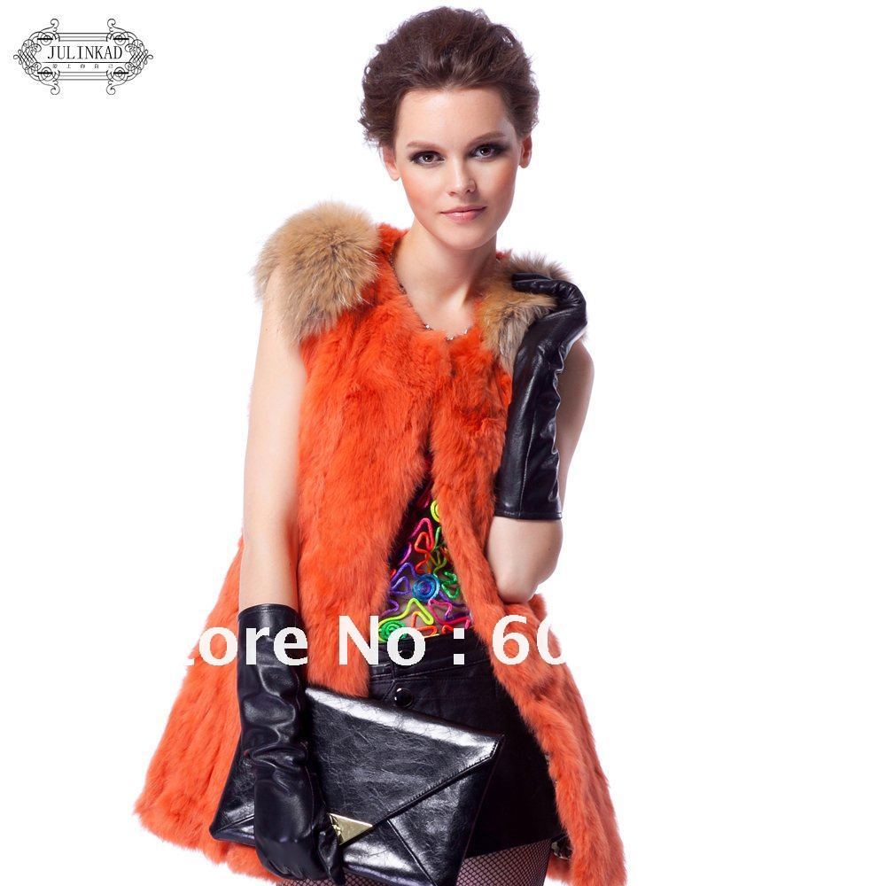 Free Shipping, Newest, 2012, autumn and winter, rabbit_fur, fur, vest  FR00170