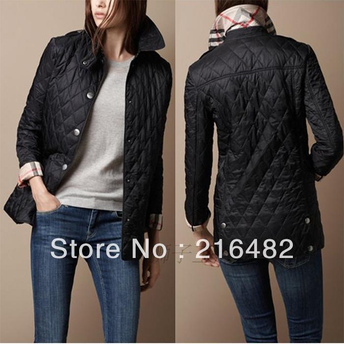 Free shipping Newly Style womens Leisure Slim Brand High Quality  Long Cotton Plaid Coat