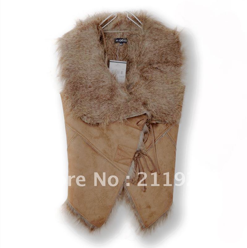 Free shipping of CNRAM 2012 autumn and winter   female superior quality fashion fur deerskin vest