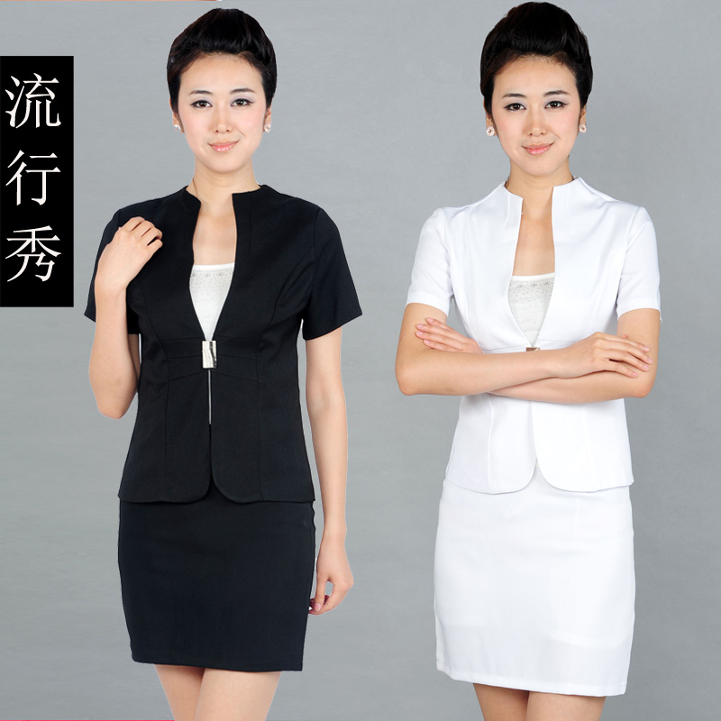 Free shipping Ol work wear front desk set professional skirt stewardess uniforms work wear zt13